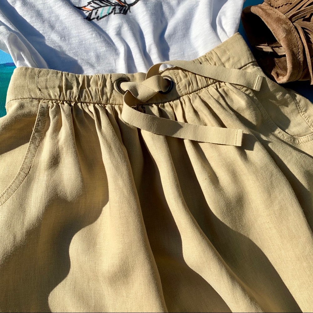 J. Crew Linen Tie Waist Skirt Women’s Size 0